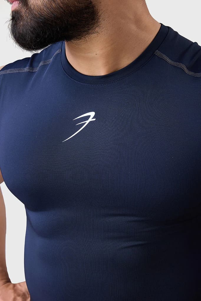 Compression Sleeveless Tank Navy — photo 4