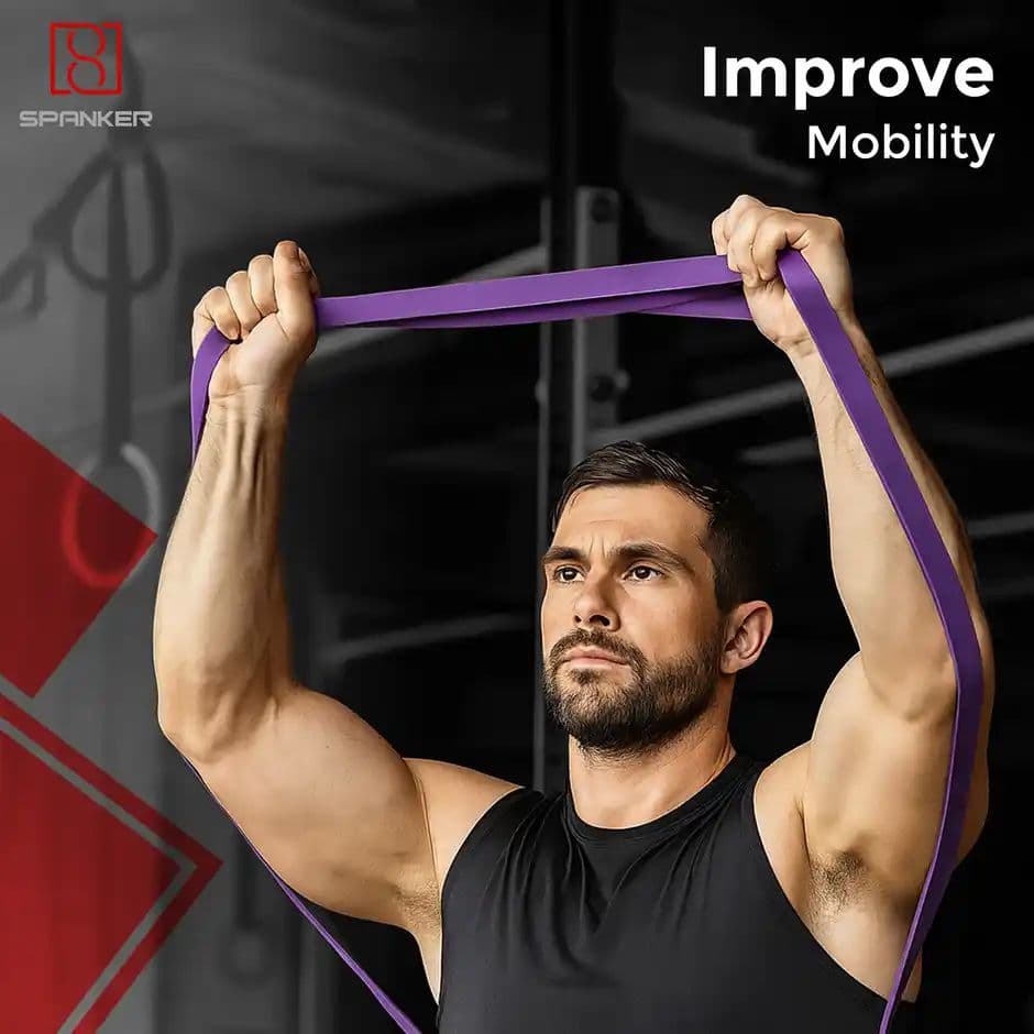 Spanker Sports 21mm Resistance Elastic Band for Fitness, Yoga & Strength Training — photo 3
