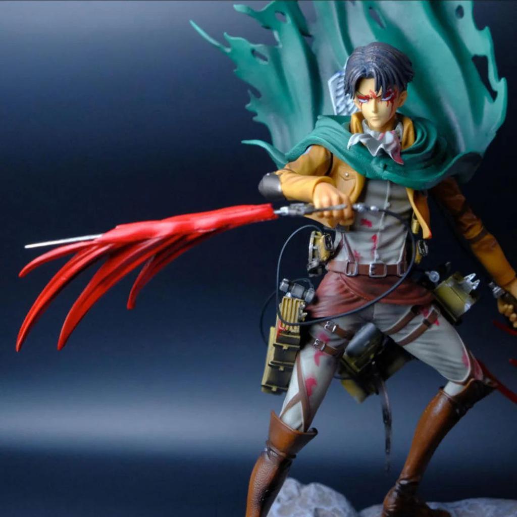 Elite Battle Collectible – Attack On Titan Action Figure — Levi Ackerman Battle Stance Figure