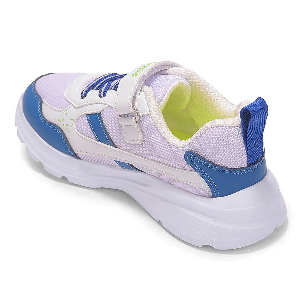 Leap7X TOTSTREND3 White Sports Non Lacing Walking Shoes for Kids by Liberty — photo 4