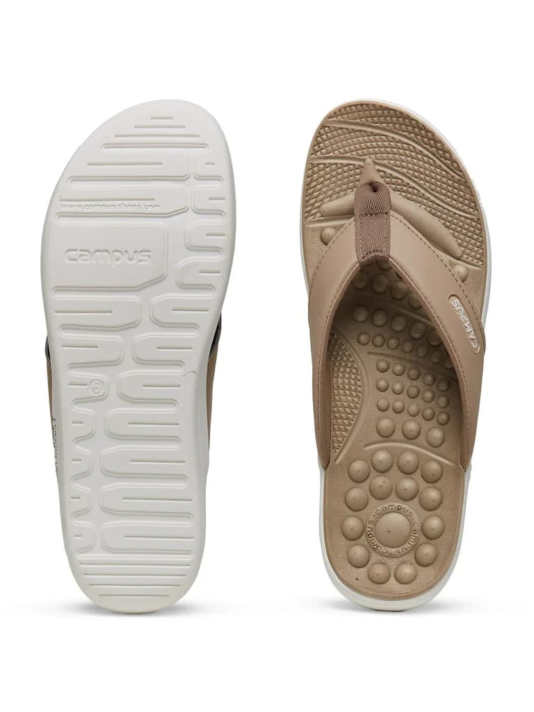 SL-418LA Beige Women's Flip Flops — photo 4