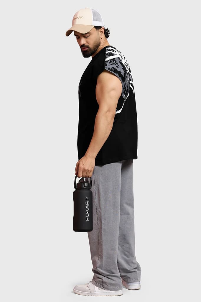 Grim Capsleeve Tank Black — photo 2