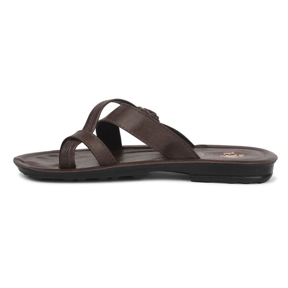 A-HA Brown Casual Flat Sandal For Men MPU-60 By Liberty — photo 3