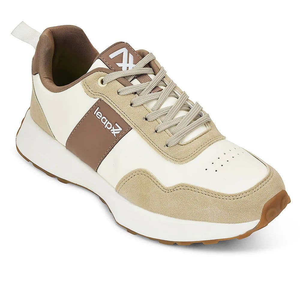 Leap7x Beige Casual Sneakers For Men FRONX-2E By Liberty — 6/40 / Beige