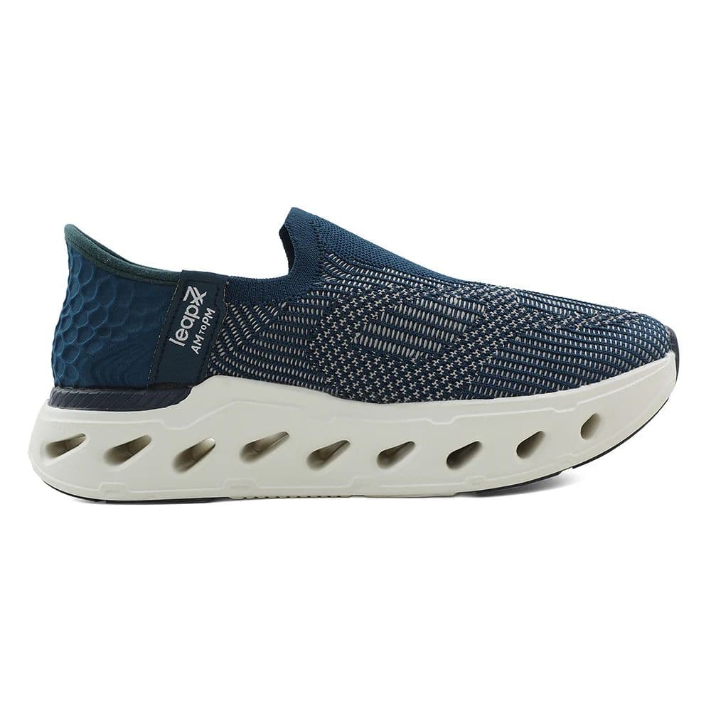 Leap7x Teal Blue Sports Walking Shoes For Men AIRFLOW-1 By Liberty — photo 2