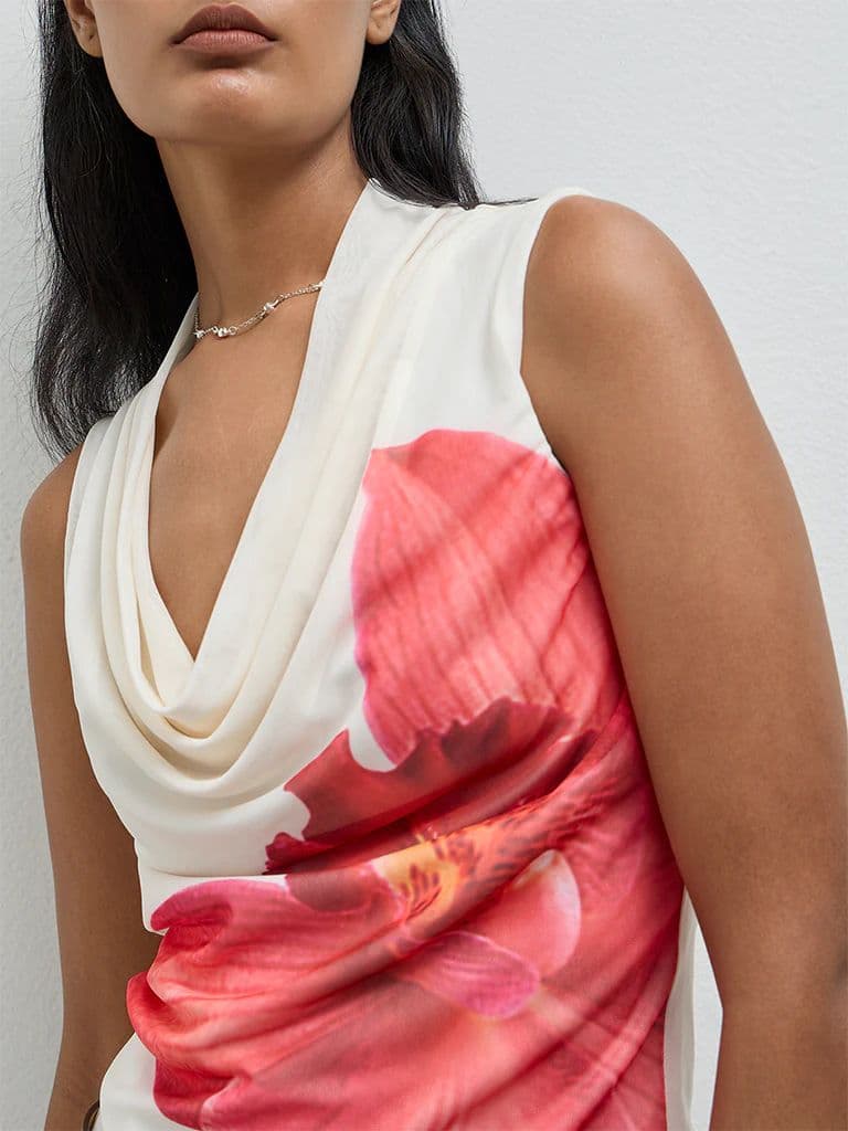 Wardrobe Coral Floral Printed Top — photo 3