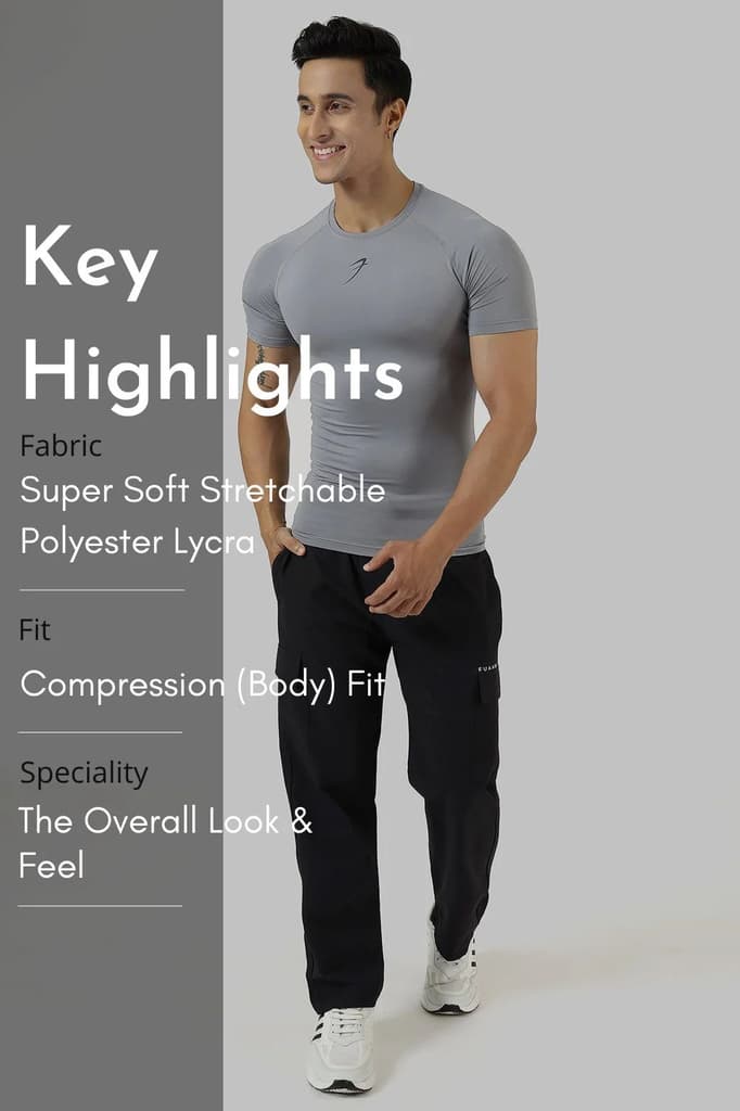 Compression T-shirt Sea Grey — photo 7
