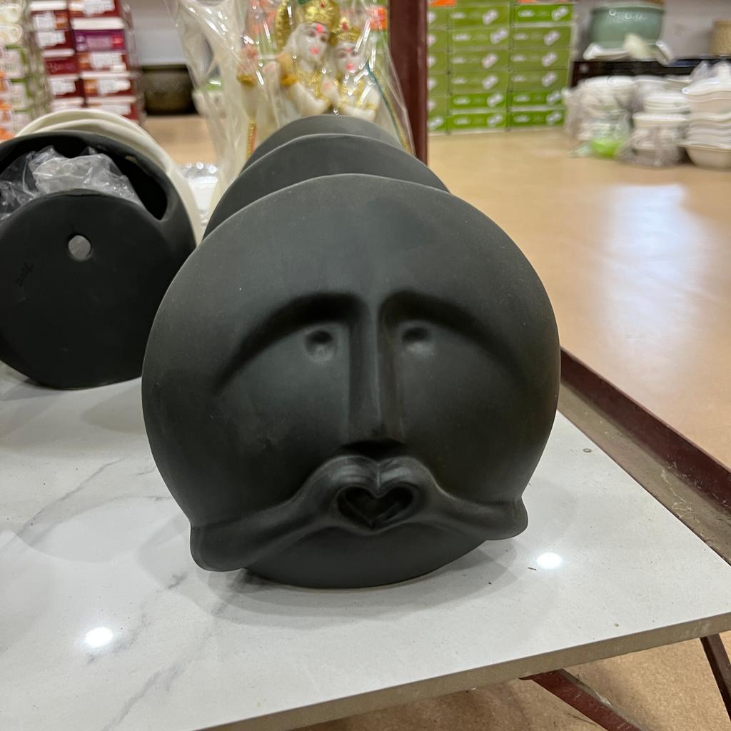 Black Face Mask | Mask | Ceramic | Black