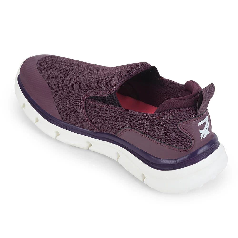 Leap7x Purple Non Lacing Sports Walking Shoes For Women BRISBEN10E By Liberty — photo 5