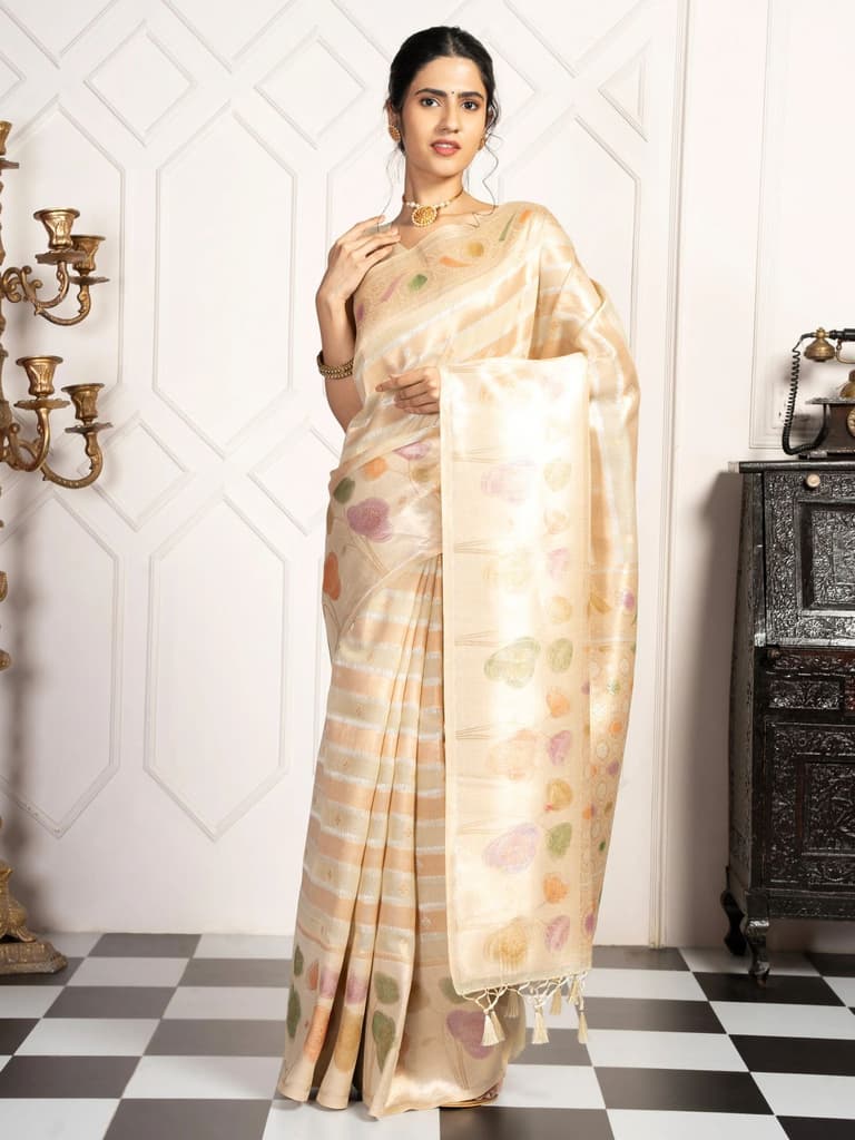 Mimosa Women's Woven Design Banarasi Style Art Silk Saree With Blouse Piece : SA00002064PSFREE — photo 2