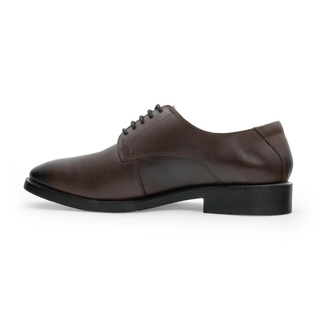 Men’s Brown Leather Derby Shoes for Classic Formal Style — photo 3