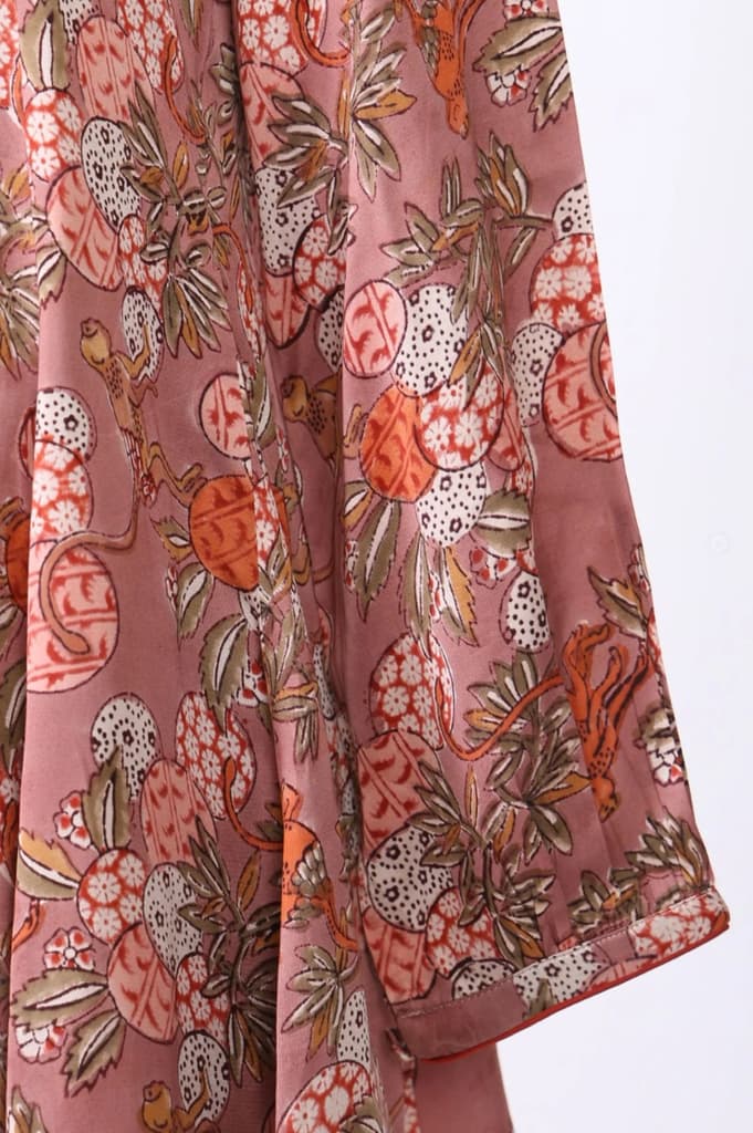 Pink Block Printed A-line Top — photo 7