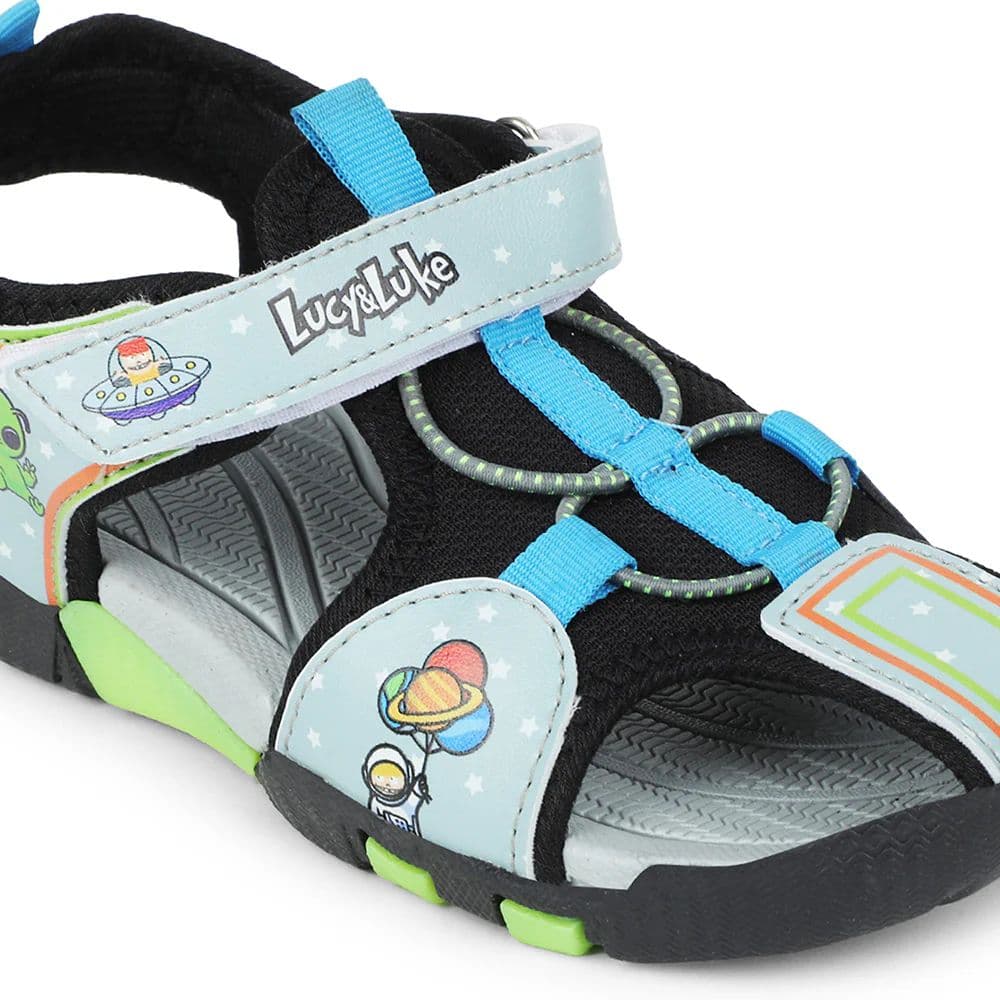 Lucy & Luke Grey Casual Sandal For Kids ZOOT-1 By Liberty — photo 4