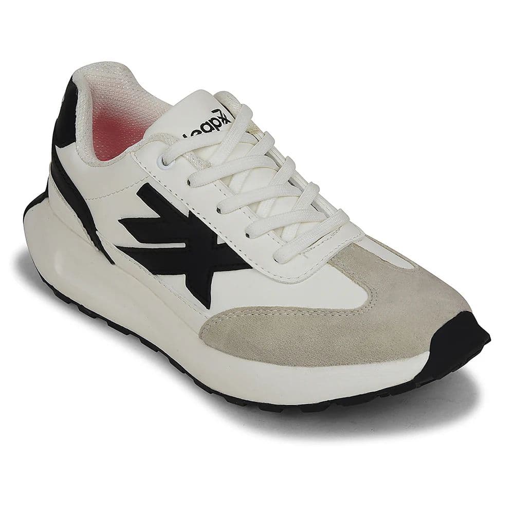 Leap7x White Sports Lacing Running Shoes For Women NIXY-1E By Liberty — 4/37 / White
