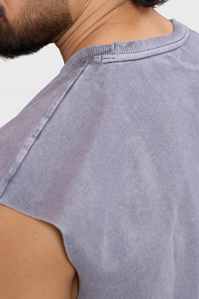 IronWill Washed Capsleeves Tank Light Grey — photo 3
