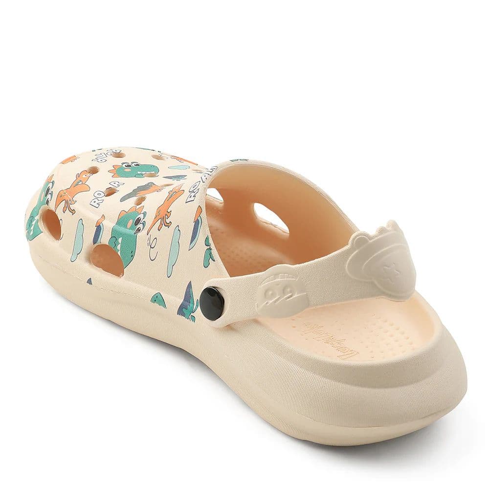 Lucy & Luke Beige Casual Slingback Printed Clogs For Kids ALEX-K2E By Liberty — photo 5