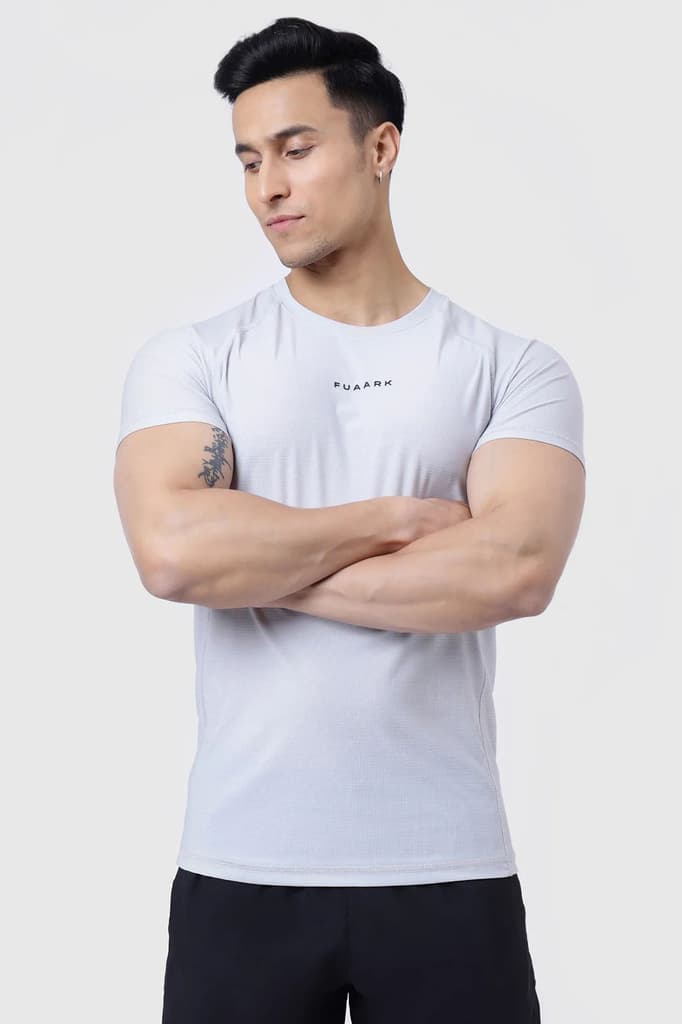 Blaze Nylon T-shirt Light Grey — S