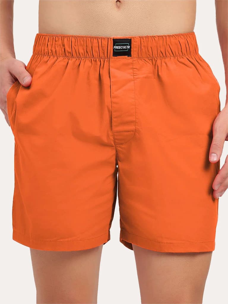 All-Day Boxer Shorts - Pack of 1 — Orange / S / Men