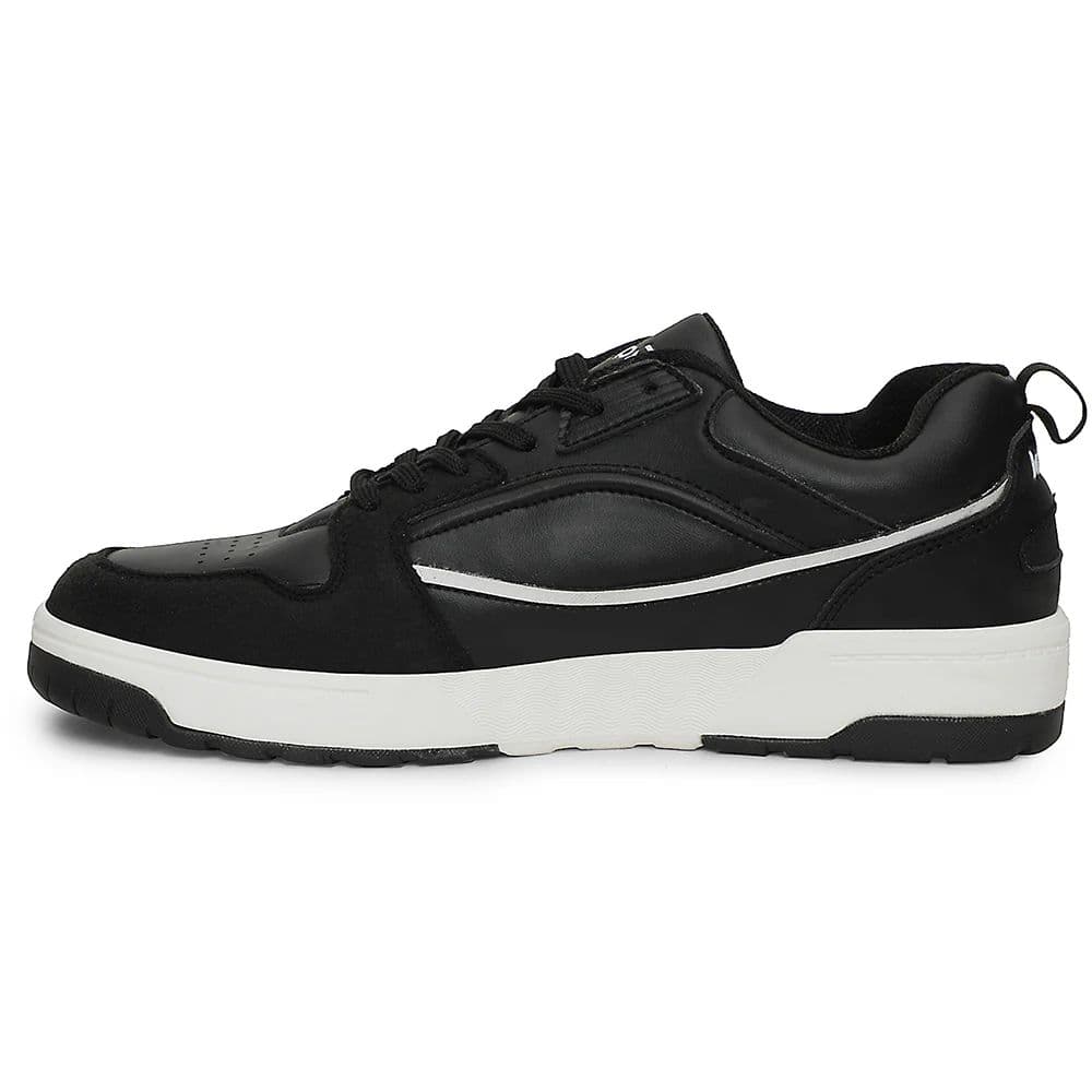 Leap7x Black Casual Lacing Sneakers For Men LAPON-1E By Liberty — photo 3
