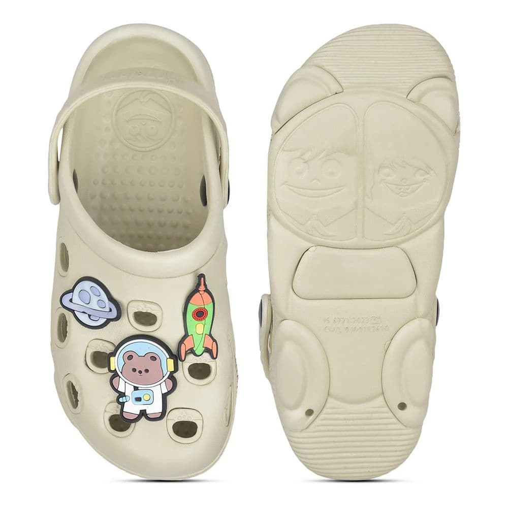 Lucy & Luke Beige Slingback Clogs For Kids LPMXT-K834 By Liberty — photo 8
