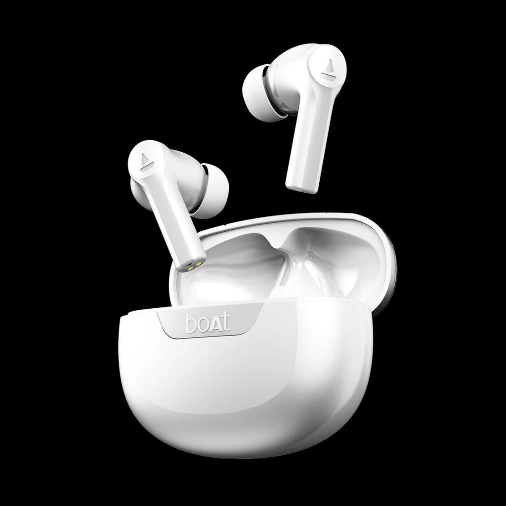 boAt Airdopes 300 | Wireless Earbuds with 50 Hours Playback, Quad Mics AI ENx™ Tech, ASAP™ Charge, Spatial Audio