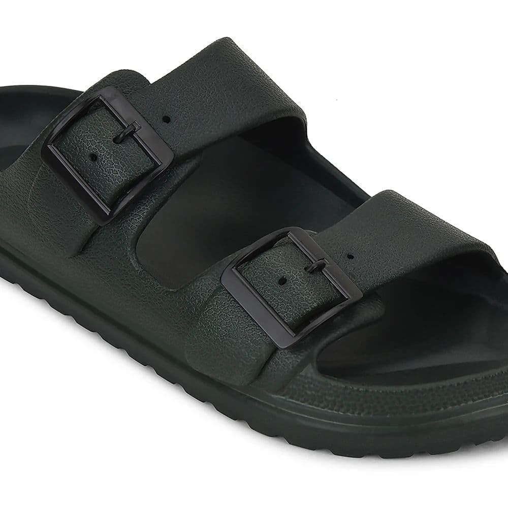 A-HA Olive Green Casual Flat Sandal For Men COMMIT By Liberty — photo 5