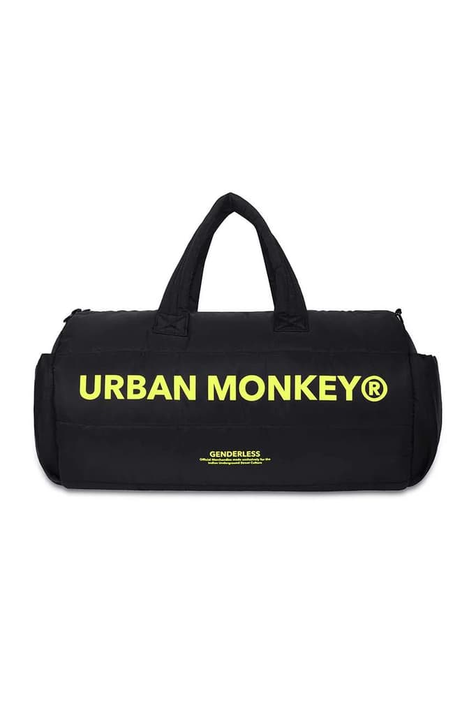 Puffer Duffle Bag // Neon On Black