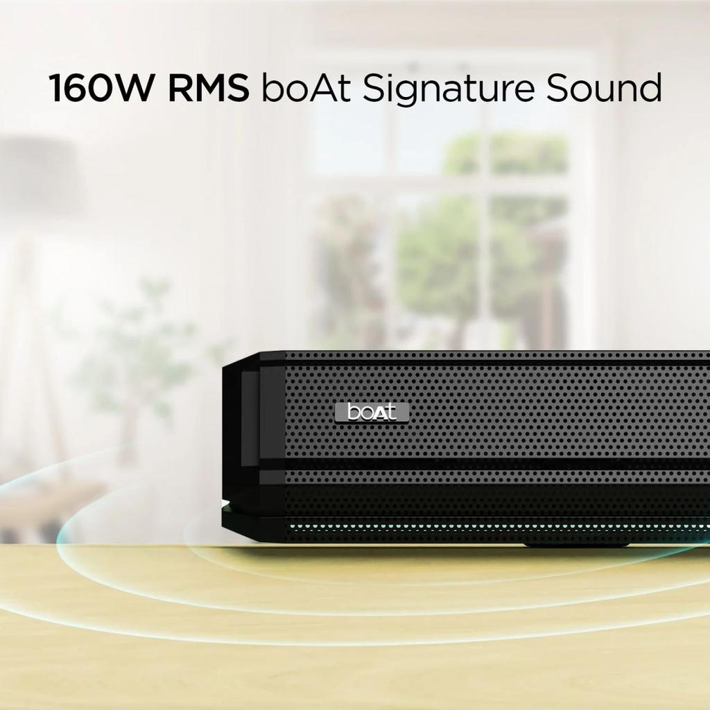 boAt Aavante Bar 1550 Pro | 160W RMS 2.1 Channel Soundbar, Wired Subwoofer, Multiple EQ Modes, LED Lights, AUX, USB, Optical — photo 5