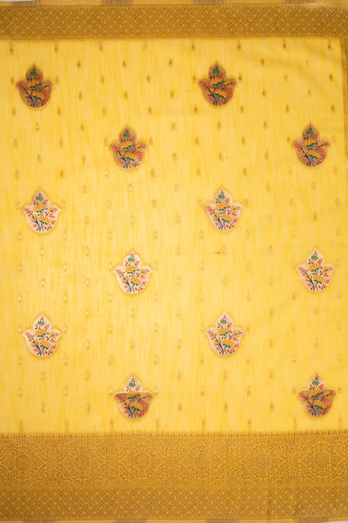 Mimosa Women's Woven Design Banarasi Style Art Silk Saree With Blouse Piece : SA00001759GDFREE — photo 9