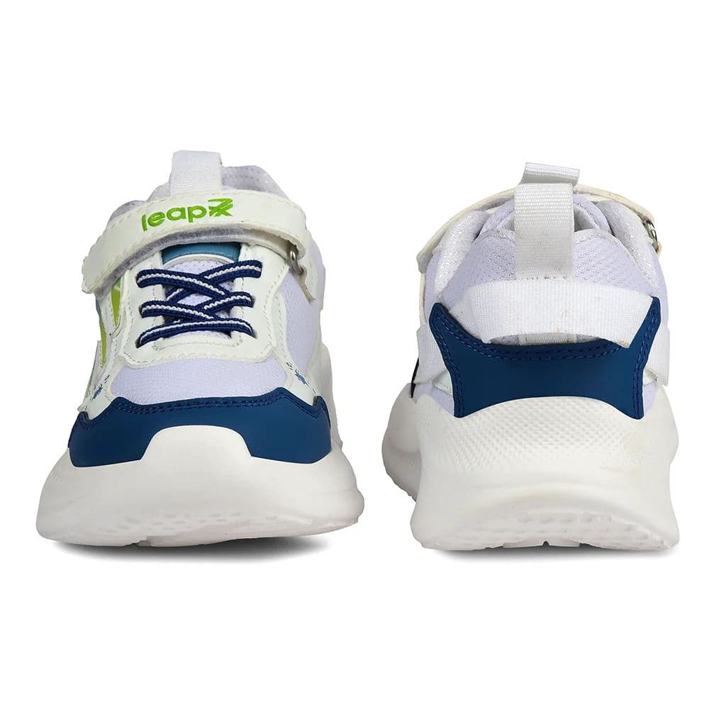 Leap7x White Sports Non Lacing Walking Shoes For Kids RYAN-1V By Liberty — photo 6