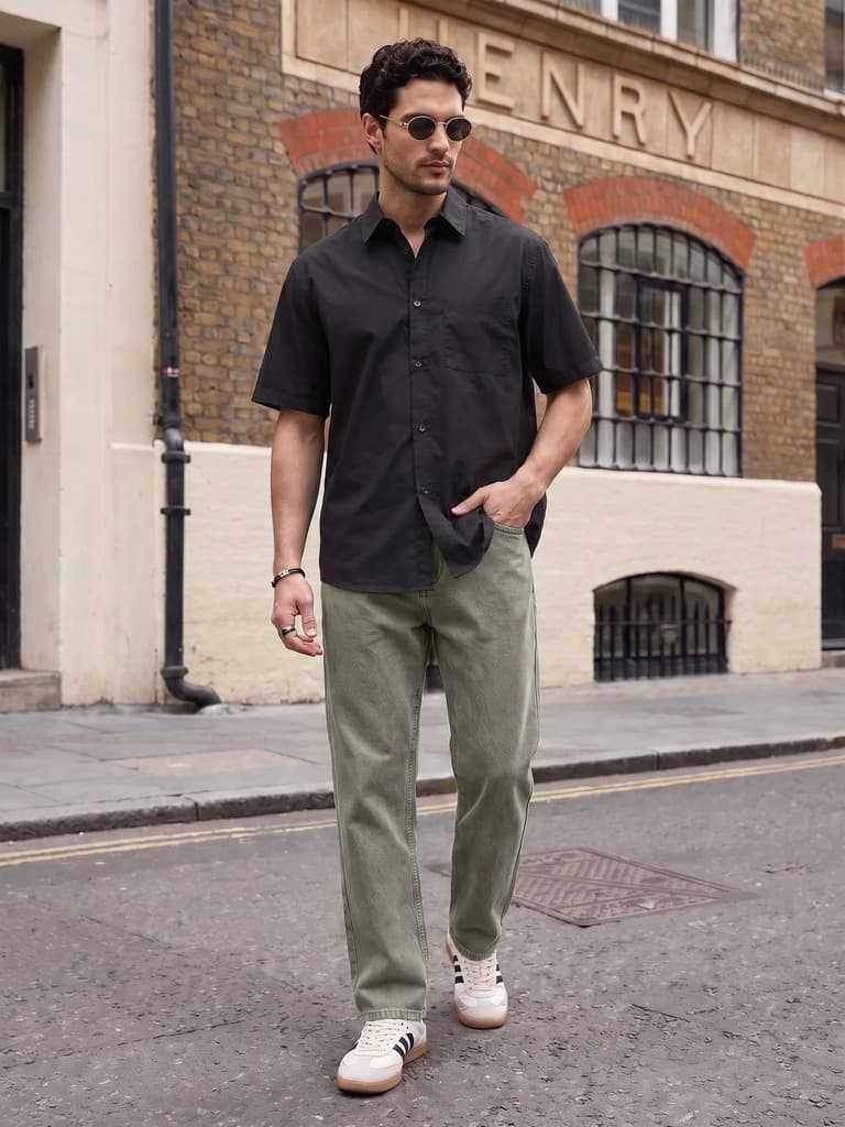 Men's Ice Grey Relaxed Fit Washed Denim Jeans Non-Stretchable — photo 4