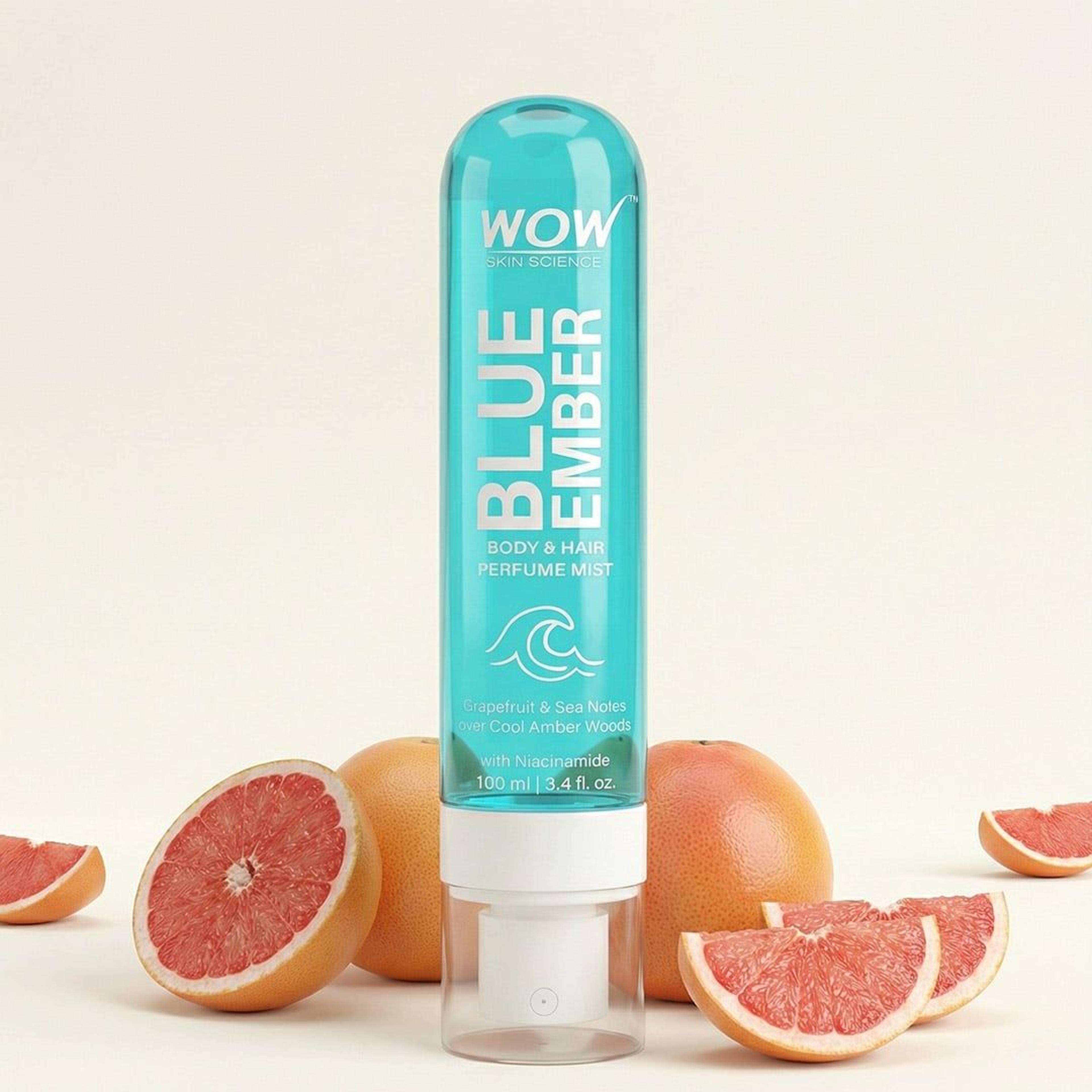 Blue Ember Hair & Body Perfume Mist Refreshing Grapefruit & Sea Scent
