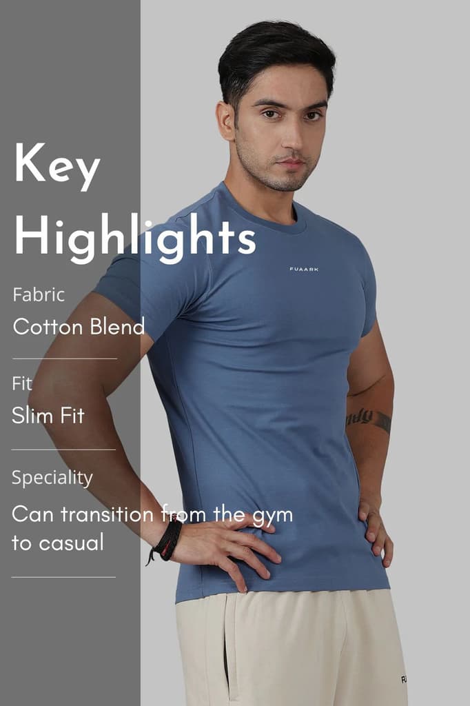 Legacy Crew Neck T-shirt Dusk Blue — photo 6