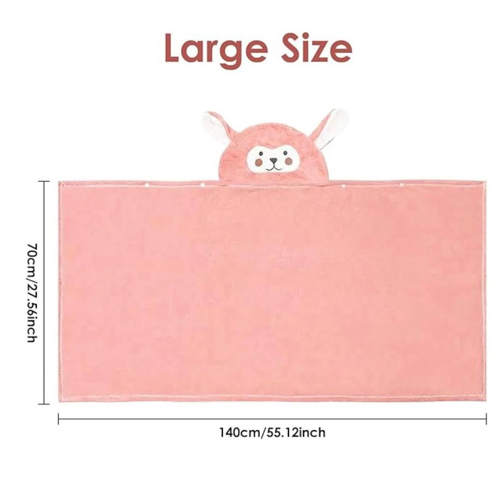 Baby Hooded Towel – Soft Coral Fleece Bath-Beach Towel for Boys and Girls — photo 4