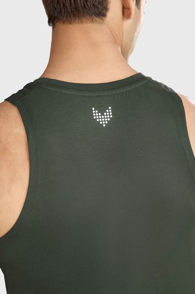 Pulse Running Tank Olive — photo 4