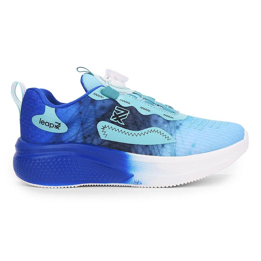 LEAP7X BOUNCEBUDE Sea Green Sports Non Lacing Jogging Shoes for Kids by Liberty — photo 3