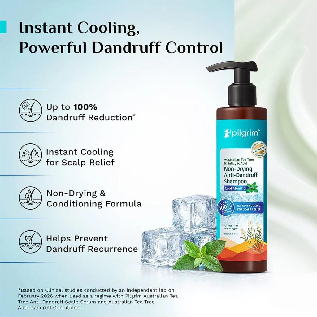 Australian Tea Tree Non-Drying Anti-Dandruff Shampoo Cool Menthol — photo 3