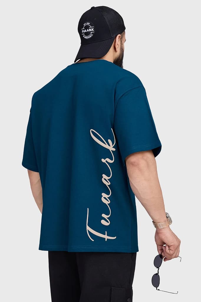 Bold Oversized T-shirt Teal — photo 7