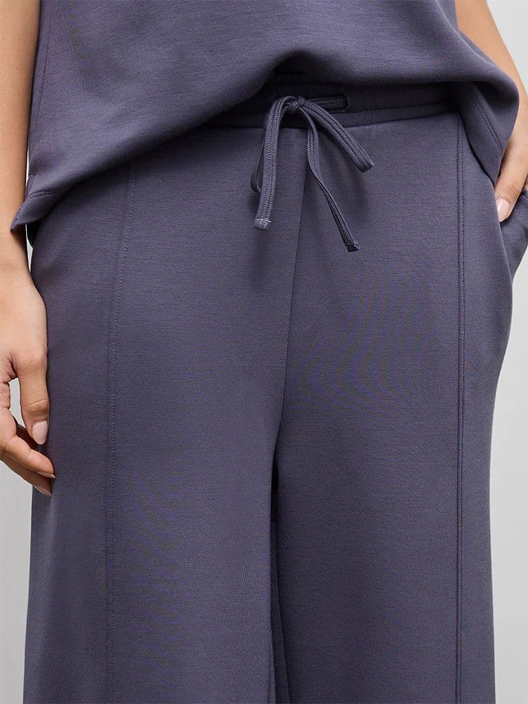 Wunderlove Charcoal Solid High-Rise Pants — photo 3