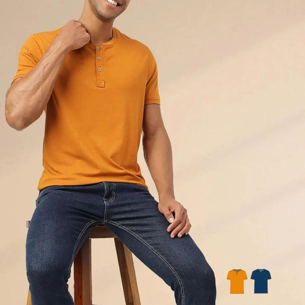 Henley 2.0 - Half Sleeves (Pack of 2)