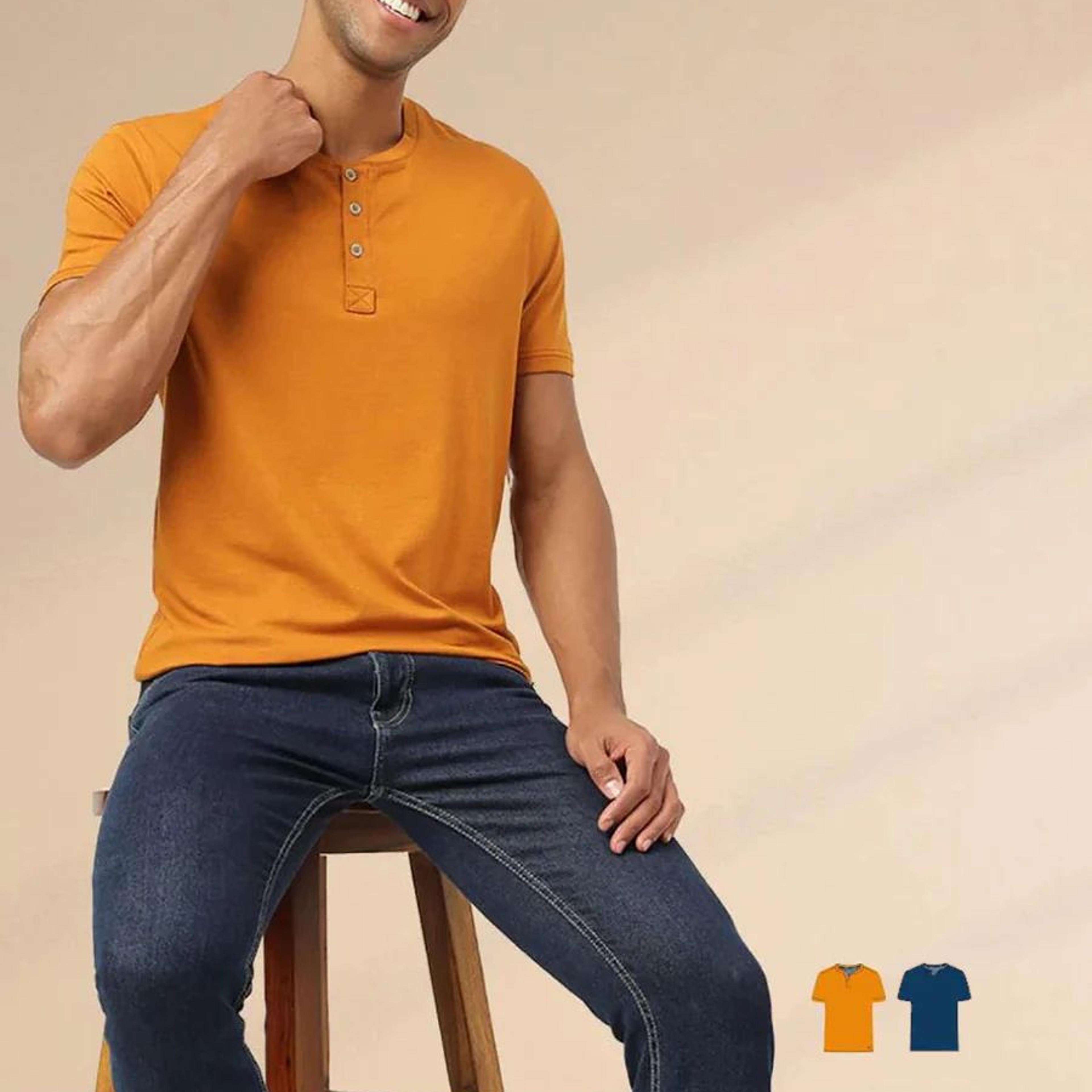 Henley 2.0 - Half Sleeves (Pack of 2)