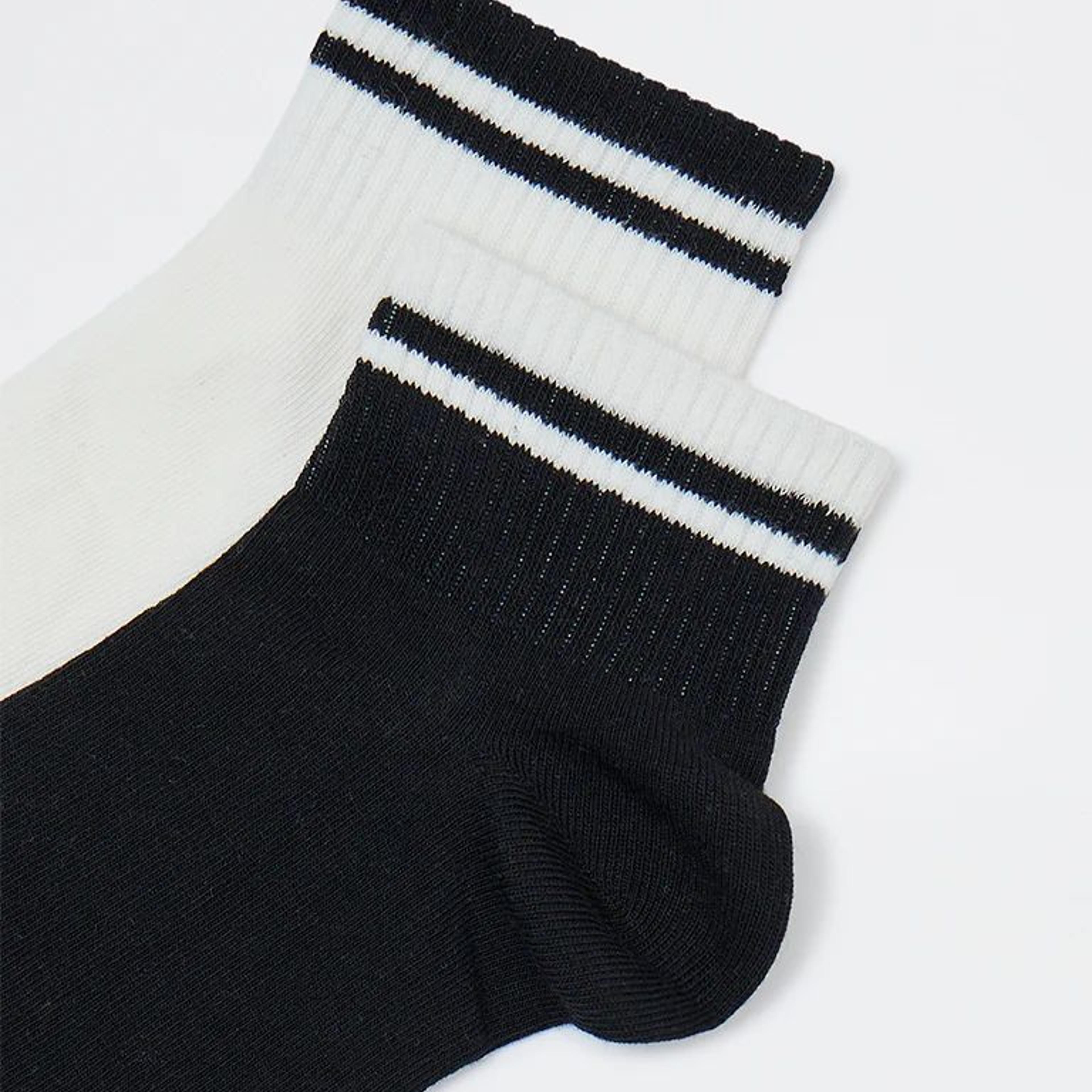 Wunderlove Black Cotton-Blend Socks - Pack of 2