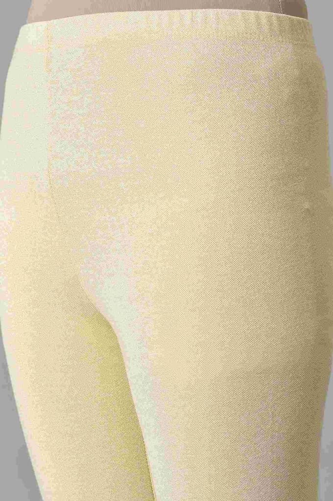 White Knitted Solid Winter Tights — photo 7