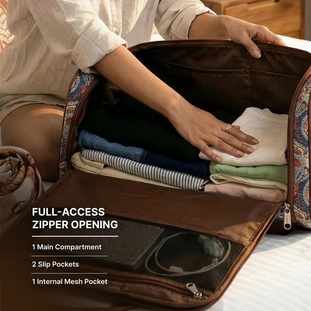 Kovil Blue Weekender Duffle Bag — photo 3