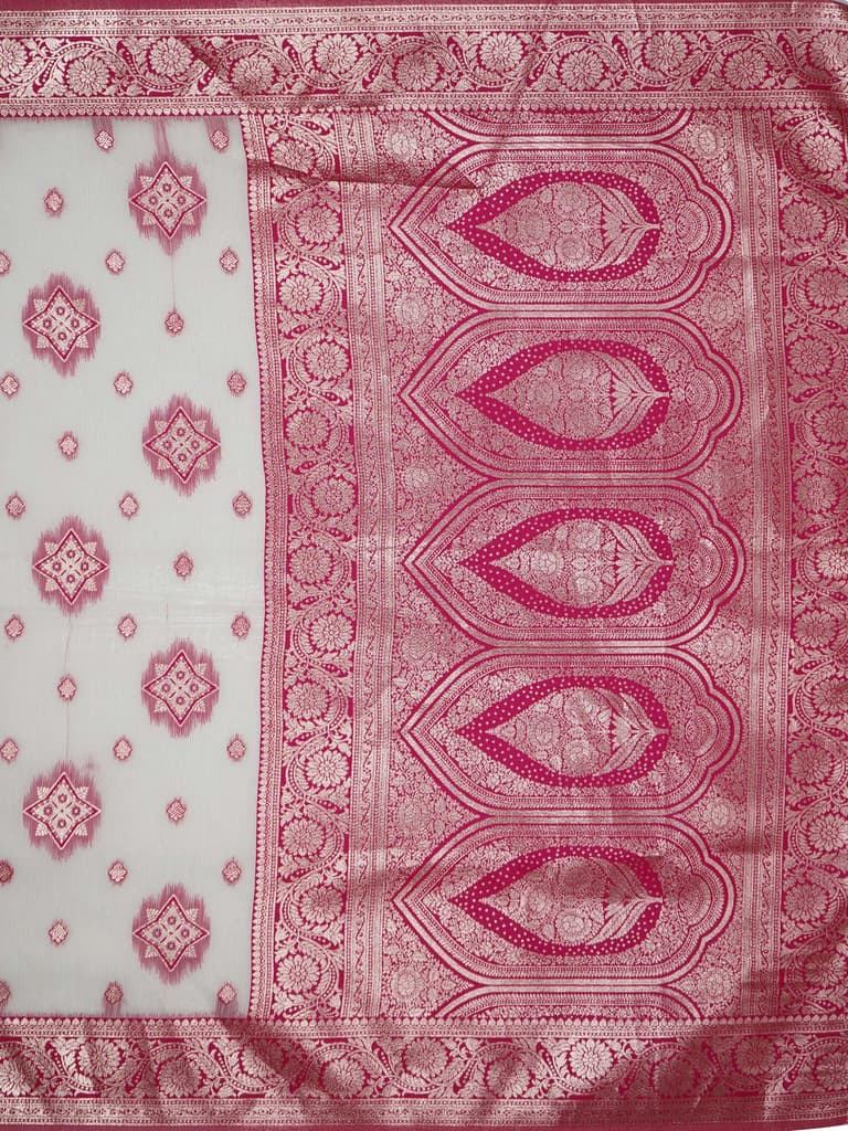 Mimosa Women's Woven Design Kanjivaram Style Art Silk Saree With Blouse Piece : SA00002068HWFREE — photo 6