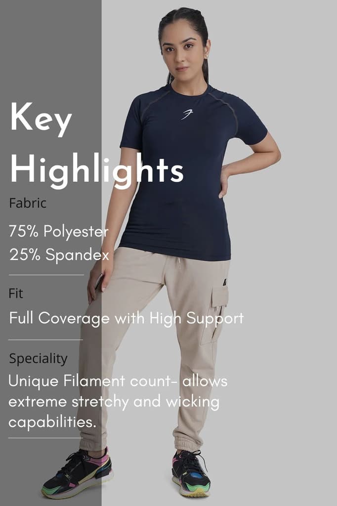 Compression T-shirt Navy — photo 6