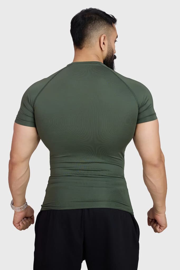 Compression T-shirt Olive — photo 6