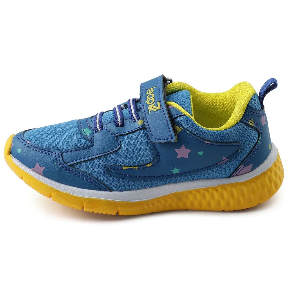 Leap7x Royal Blue Sports Non Lacing Walking Shoes For Kids JAMIE-51V By Liberty — photo 3