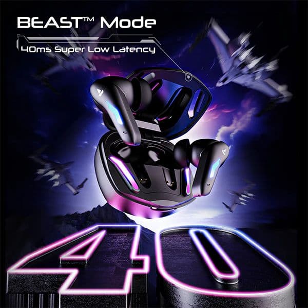 boAt Immortal 100 | Bluetooth Gaming Wireless Earbuds with BEAST™ Mode, IWP Technology, ENx™ Technology, 30 Hours Playback — photo 4