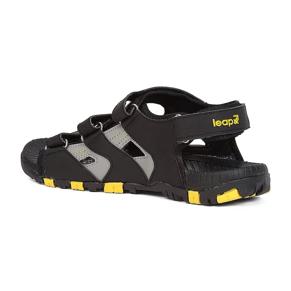 Leap7X ALBERT-1 Black Sports Velcro Sandals for Men by Liberty — photo 3